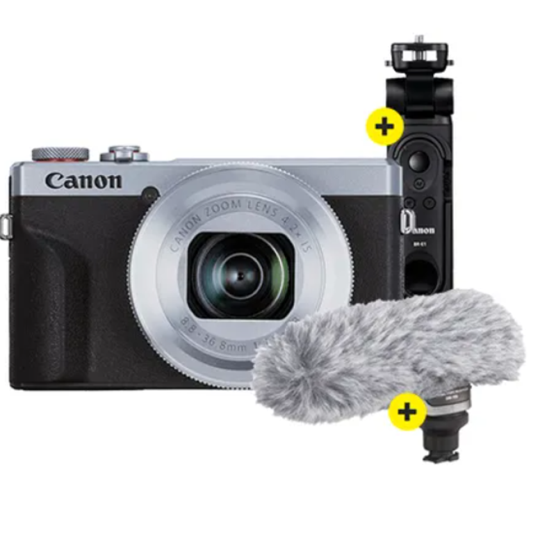 Canon PowerShot G7X Mark III Social Media Kit Zilver